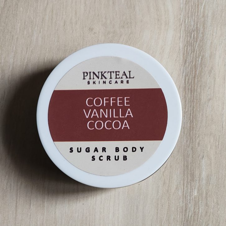 Pinkteal Coffee Vanilla Cocoa Sugar Scrub