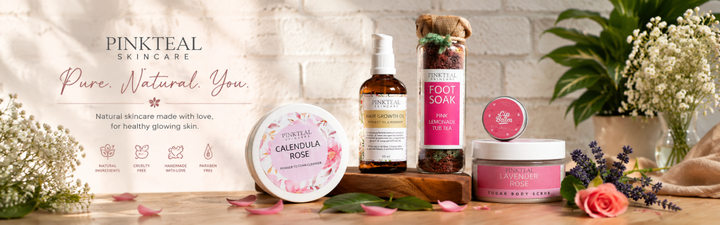 Pinkteal Skincare organic handmade skincare proudly made in pakistan