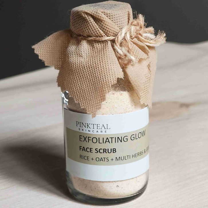 Pinkteal Exfoliating Glow Rice + Oats + Multi herbs & Grains Face Scrub